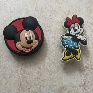 Disney Mickey and Minnie Mouse jibbitz shoe charms - Red, Black, Yellow